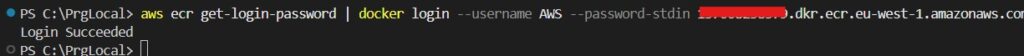 aws e docker login